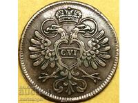 2 Kreuzers Karl VI Austria - mintage for Invalid House