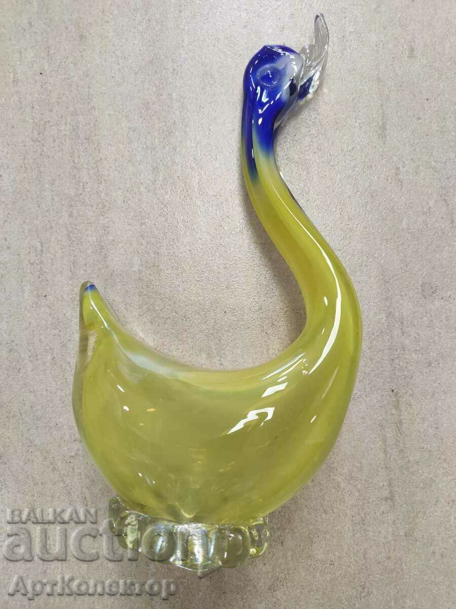 Стара стъклена морано / мурано ръчно изработена фигура