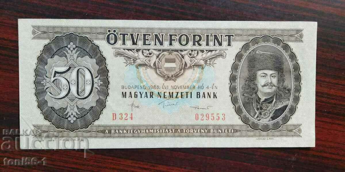Ungaria 50 Forint 1986