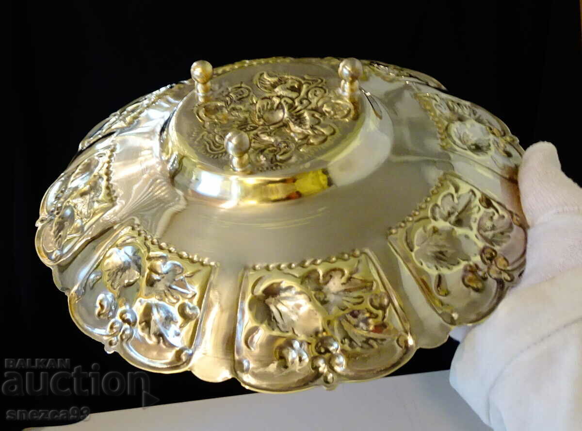 Bronze fruit bowl, salad bowl Phoenix, baroque - 5 Bronze fruit bowl, salad bowl Phoenix, baroque - 5