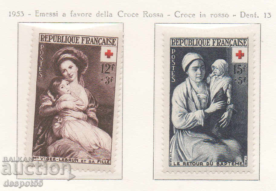 1953. Franța. Crucea Roșie.
