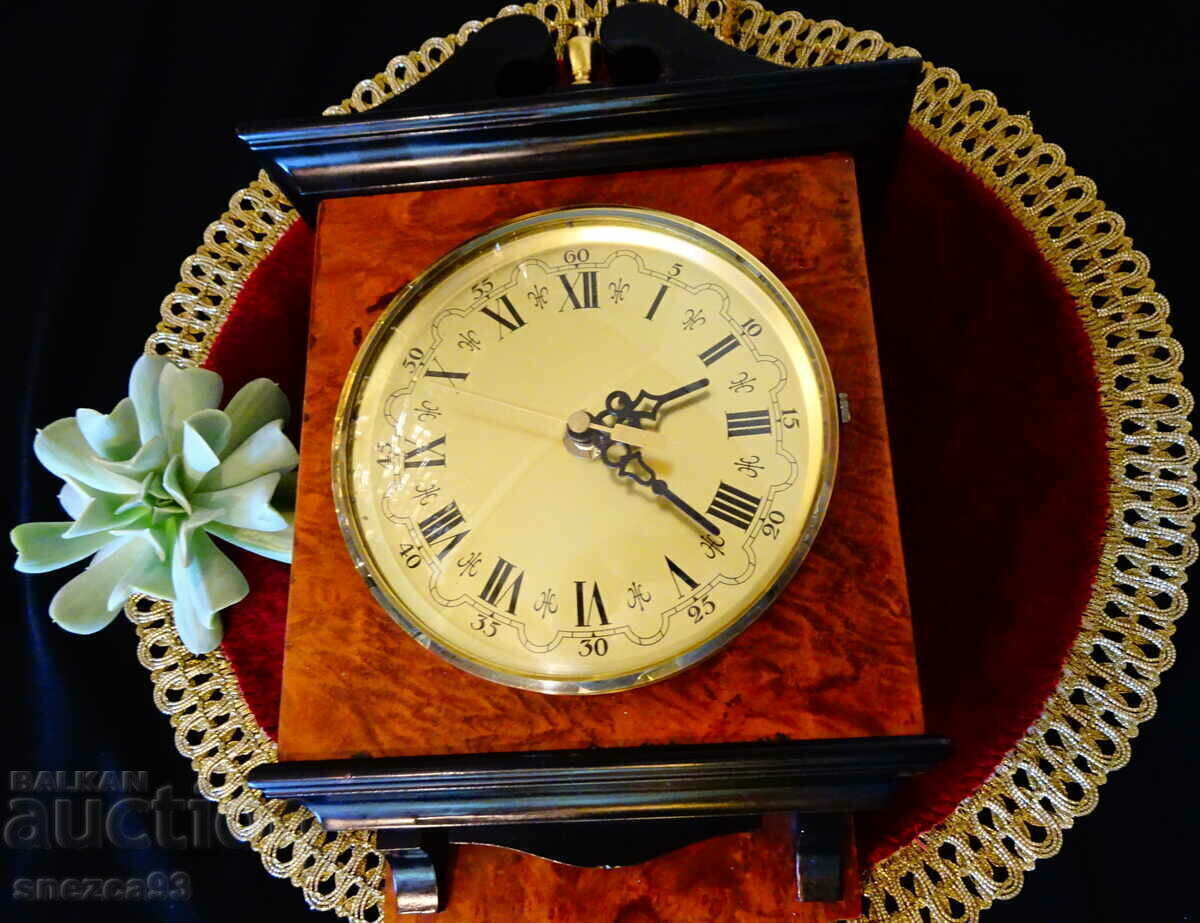 German wall clock, brass, rosewood. with price 35.00 BGN | € 17.90 German wall clock, brass, rosewood. with price 35.00 BGN | € 17.90