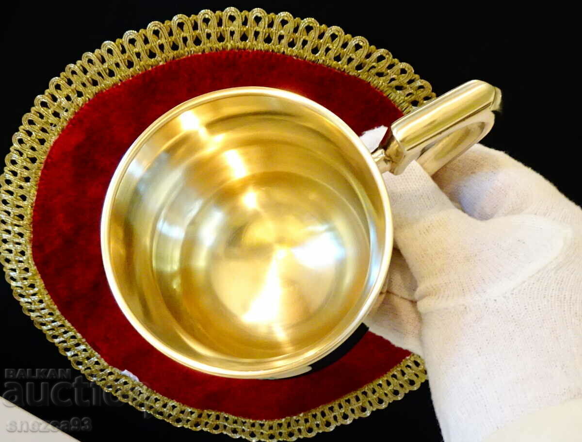 Ceașcă de bronz, cană de bronz, marcată - 6 Ceașcă de bronz, cană de bronz, marcată - 6