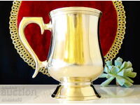 Бронзова чаша,бронзова халба,маркирана.