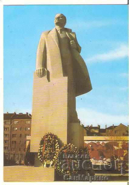 Картичка  България  София Паметникът на В.И.Ленин 1*