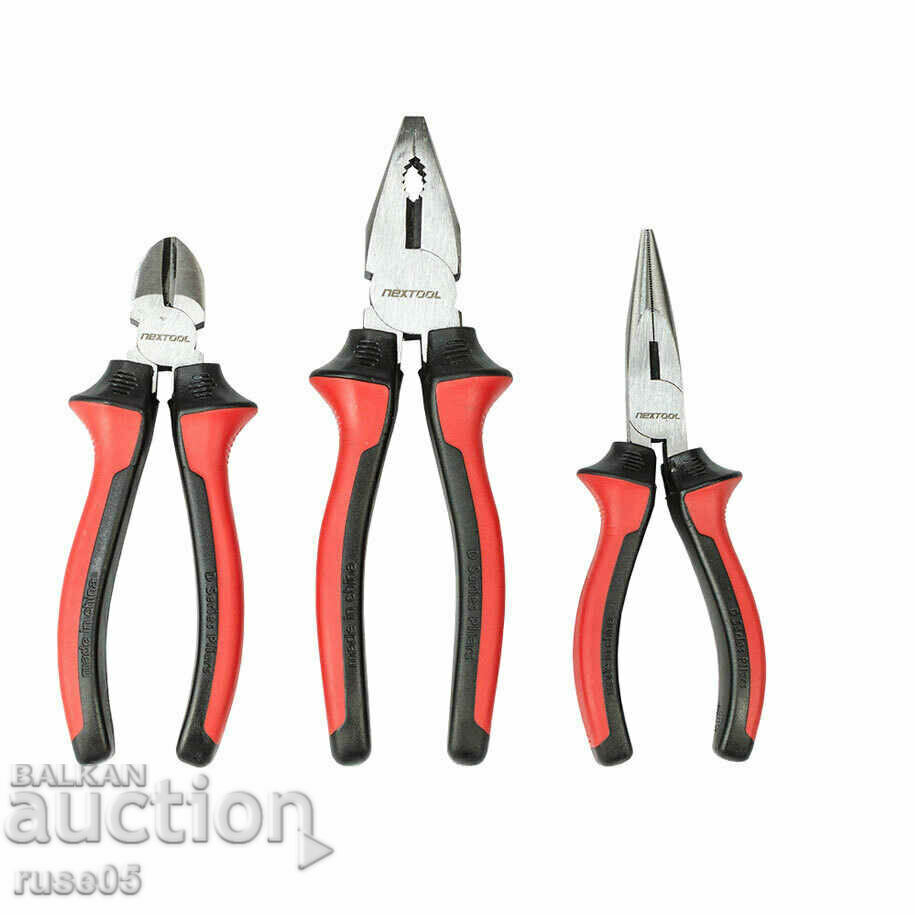 Комплект "NEXTOOL" 3 броя клещи нов с цена 15.00 лв. | € 7.67