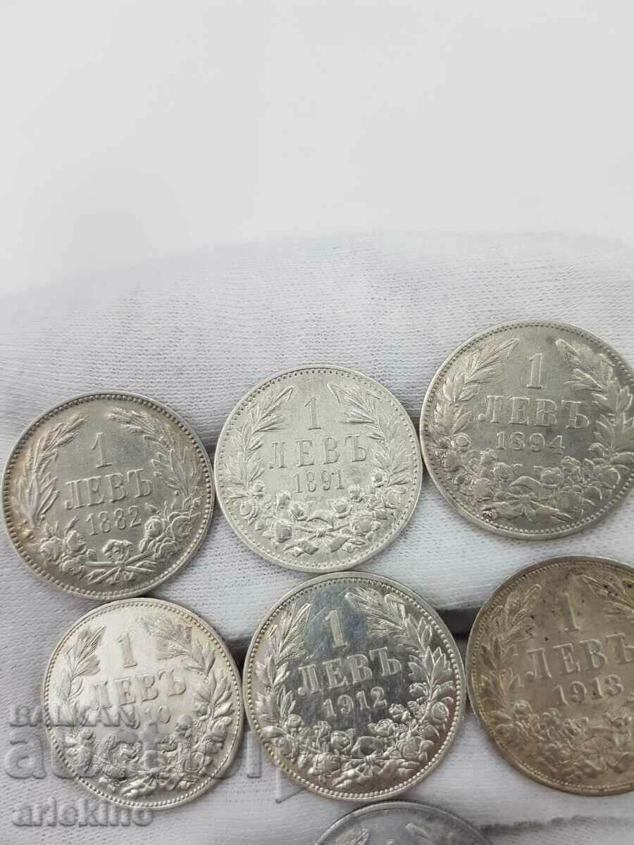 7 buc. monede regale și princiare 1882 - 1923 cu preț 390.00 BGN | € 199.40 7 buc. monede regale și princiare 1882 - 1923 cu preț 390.00 BGN | € 199.40