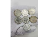 7 pcs. royal and princely coins coin 1882 - 1923