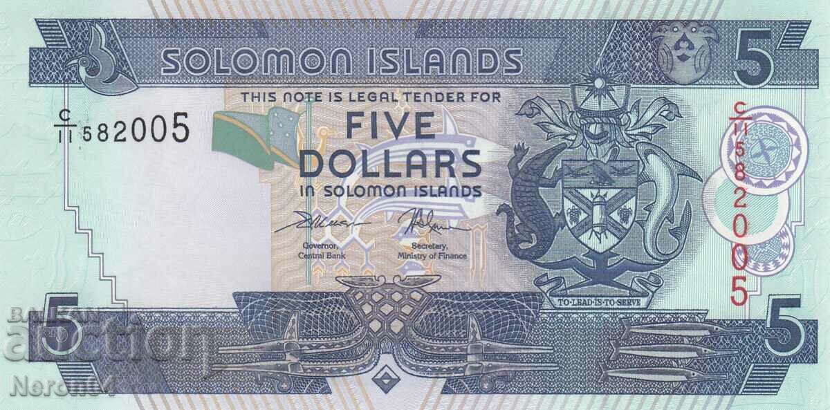 5 δολάρια 2018, Νησιά Σολομώντα
