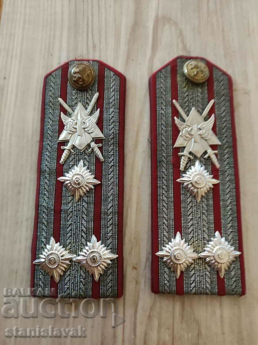 Epaulettes of a colonel of railway troops