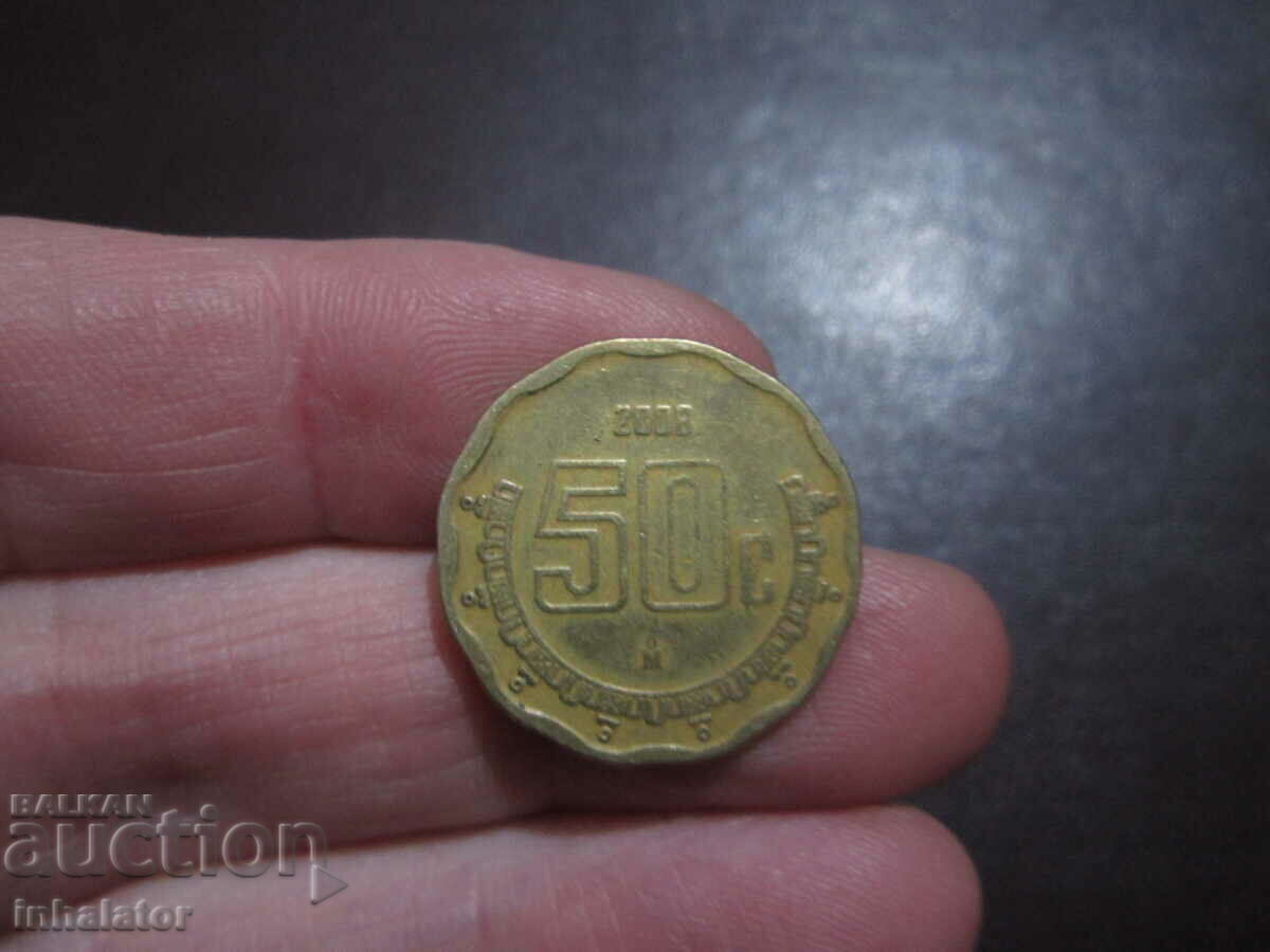 50 центавос Мексико - 2008 год