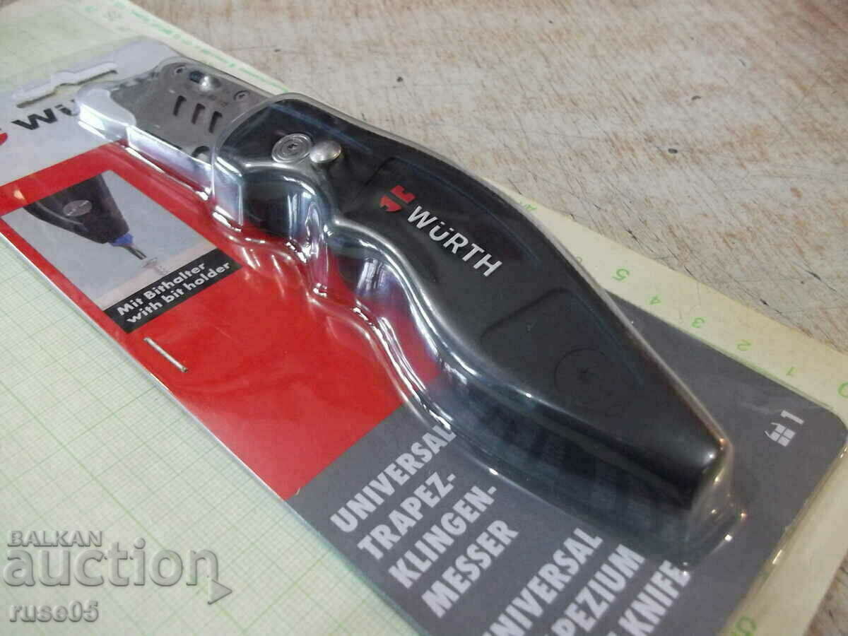 "WÜRTH" model knife with trapezoidal blade and bit holder - 5 "WÜRTH" model knife with trapezoidal blade and bit holder - 5