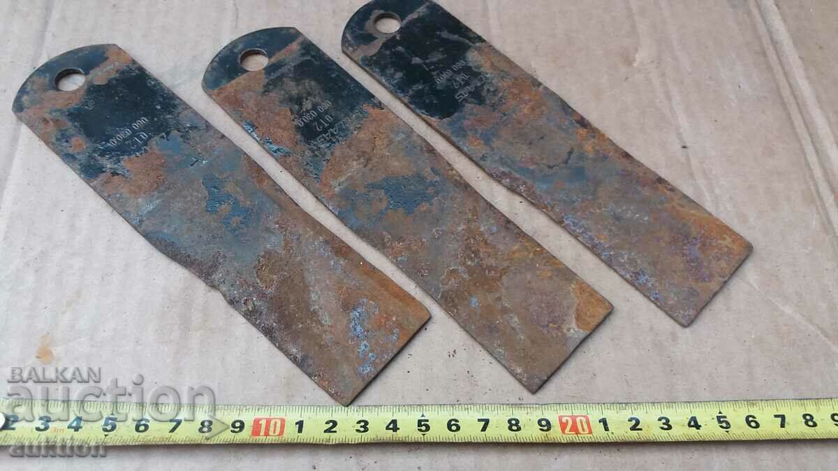 STEELIZED KNIVES, CUTTERS WITH MARKING 3 PCS - 5 STEELIZED KNIVES, CUTTERS WITH MARKING 3 PCS - 5