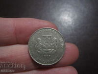 20 цента Сингапур 1987 год