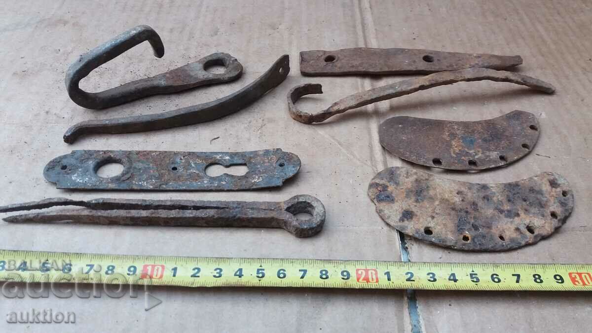 LOT OF RENAISSANCE WROUGHT IRON - LOCKS - 6 LOT OF RENAISSANCE WROUGHT IRON - LOCKS - 6