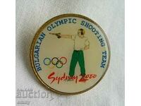 Badge Bulgarian Olympic Team Sport Shooting Sydney 2000