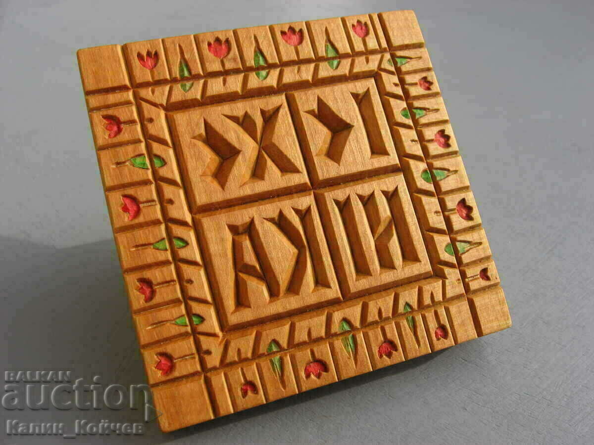 Wooden bread stamp