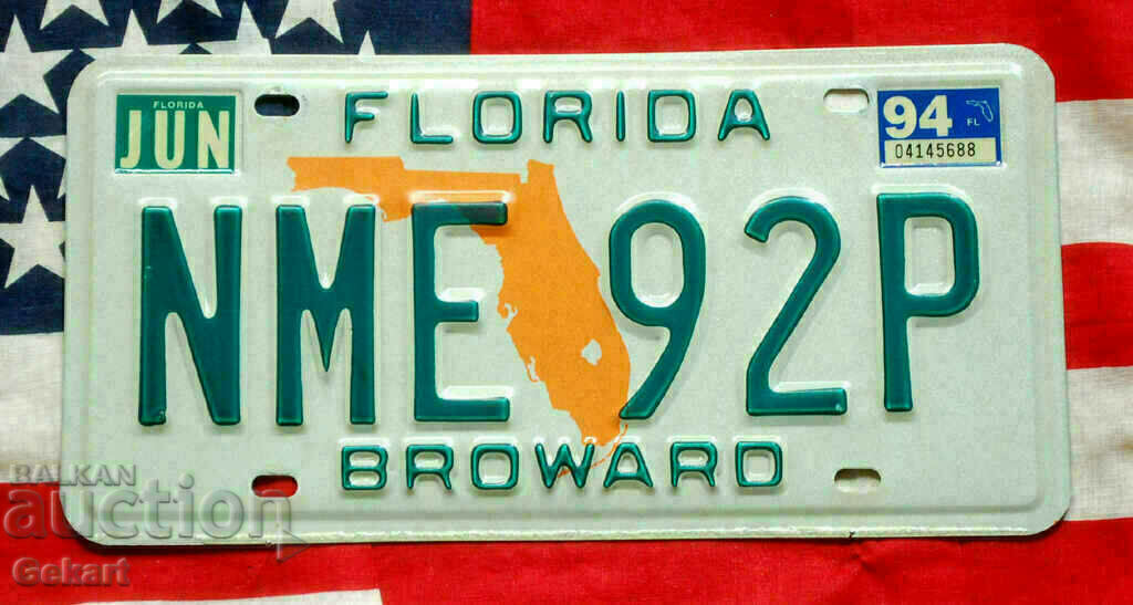 Американски регистрационен номер Табела FLORIDA