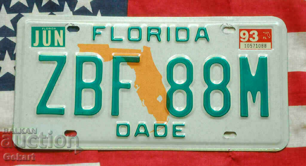 πινακίδα κυκλοφορίας ΗΠΑ πινακίδα FLORIDA