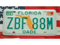 US license plate FLORIDA plate