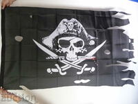 Πειρατική σημαία καπέλο πλοίο κουρσάρος πειρατές κουρελιασμένο σπαθί