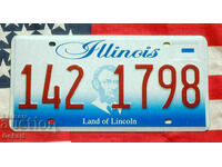 US License Plate Plate ILLINOIS