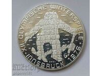 100 шилинга сребро пруф Австрия 1976 - сребърна монета #2