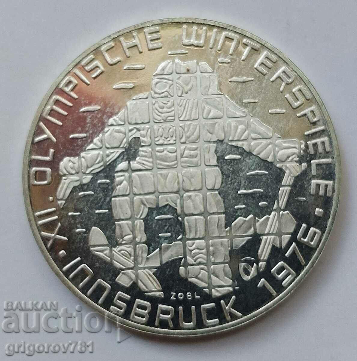 100 шилинга сребро пруф Австрия 1976 - сребърна монета #5
