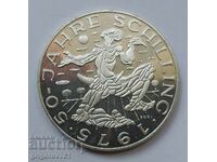 100 шилинга сребро пруф Австрия 1975 - сребърна монета #7