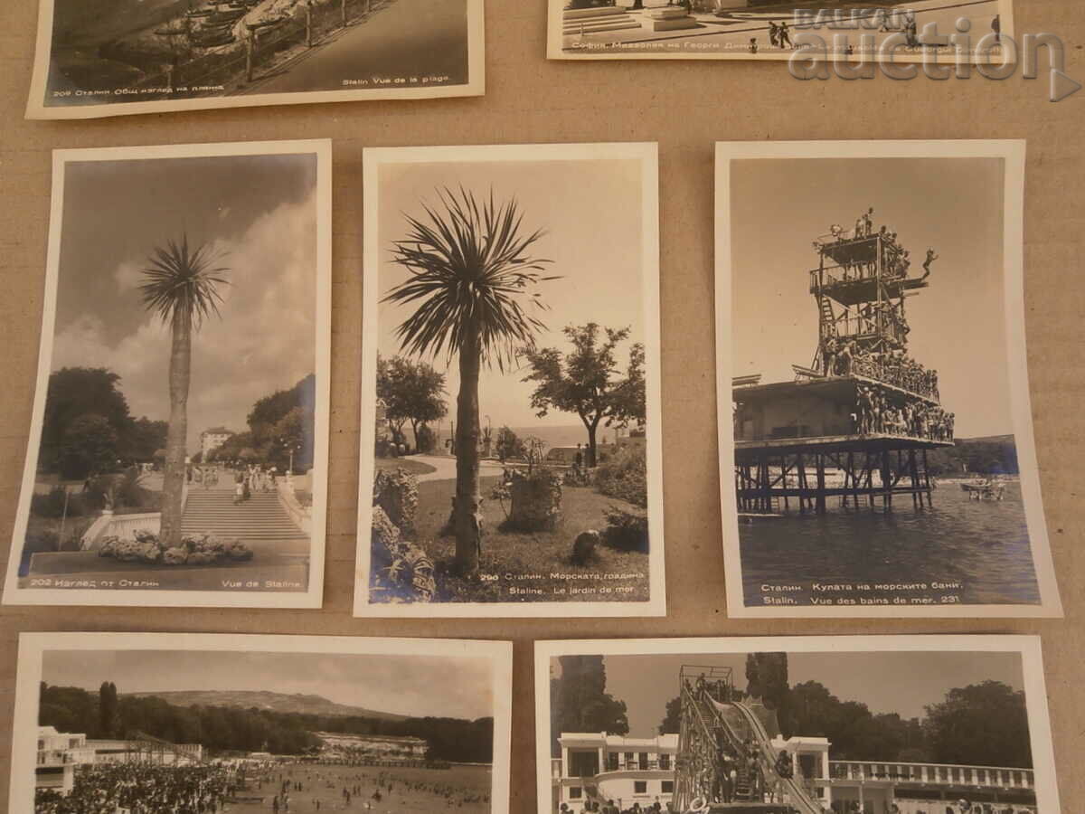 Auction mausoleum G. Dimitrov city STALIN /varna/ 1951 postcards 9 pcs. Auction mausoleum G. Dimitrov city STALIN /varna/ 1951 postcards 9 pcs.