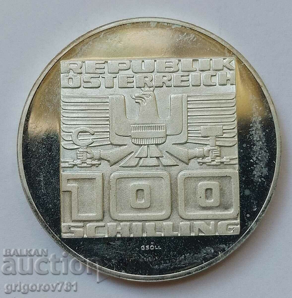 100 шилинга сребро пруф Австрия 1975 - сребърна монета #12 с цена € 21.47 | 41.99 лв.