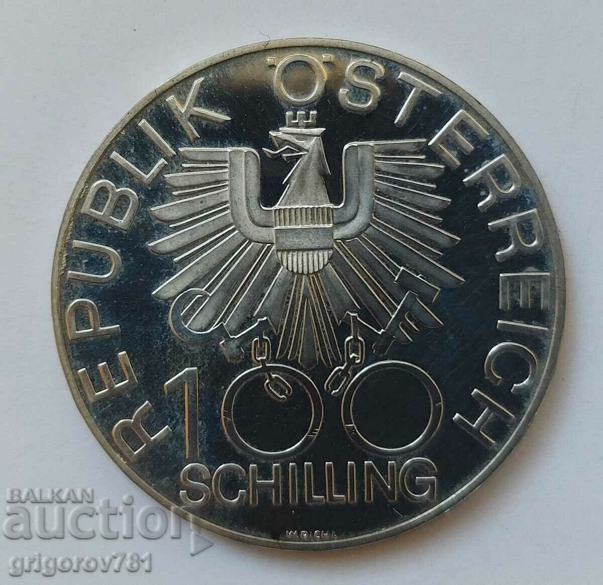 100 шилинга сребро пруф Австрия 1978 - сребърна монета #15 с цена € 21.47 | 41.99 лв. 100 шилинга сребро пруф Австрия 1978 - сребърна монета #15 с цена € 21.47 | 41.99 лв.