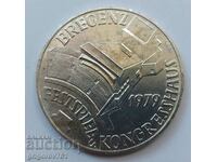 100 шилинга сребро Австрия 1979 - сребърна монета #23