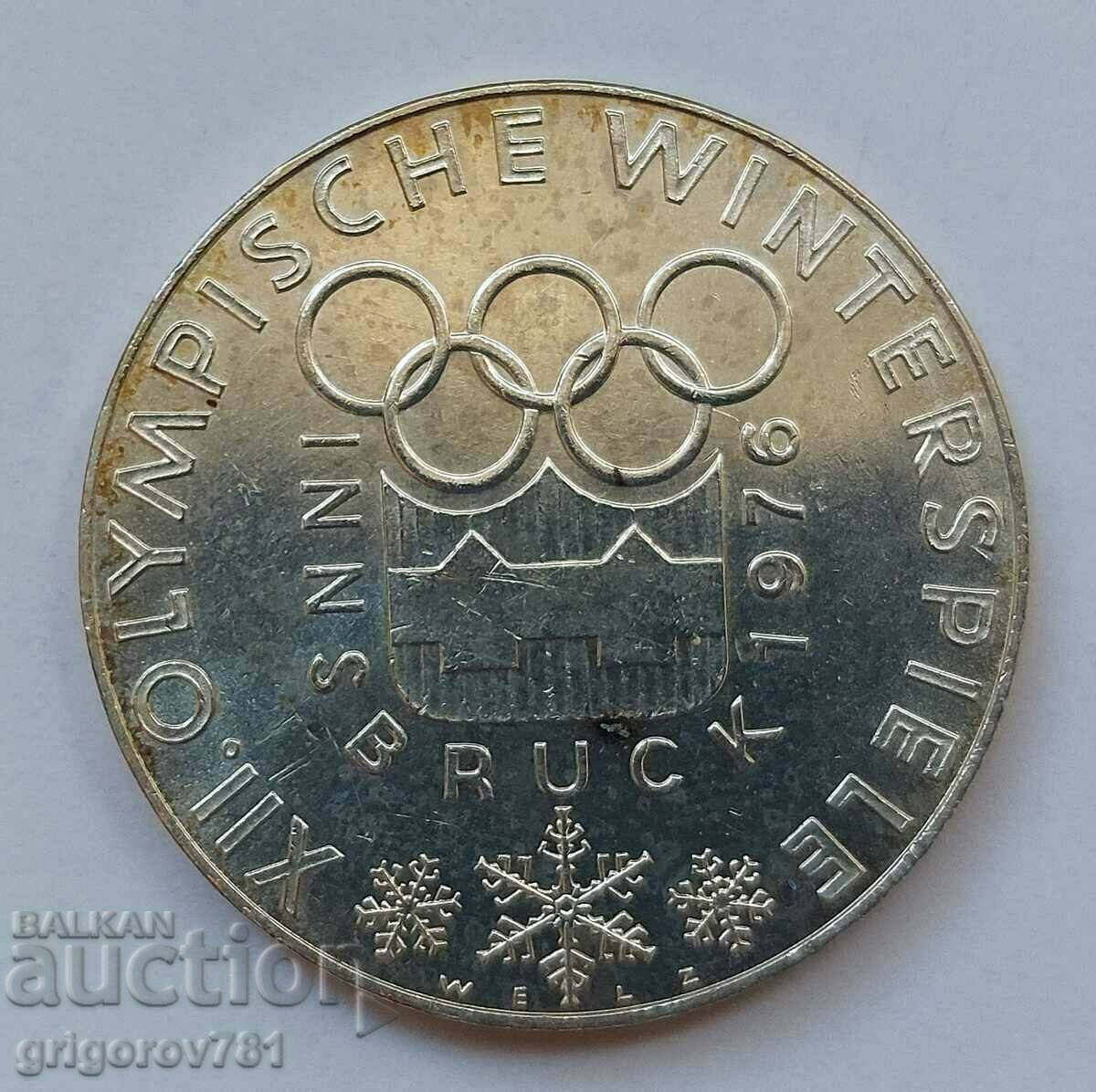 100 шилинга сребро Австрия 1976 - сребърна монета #24
