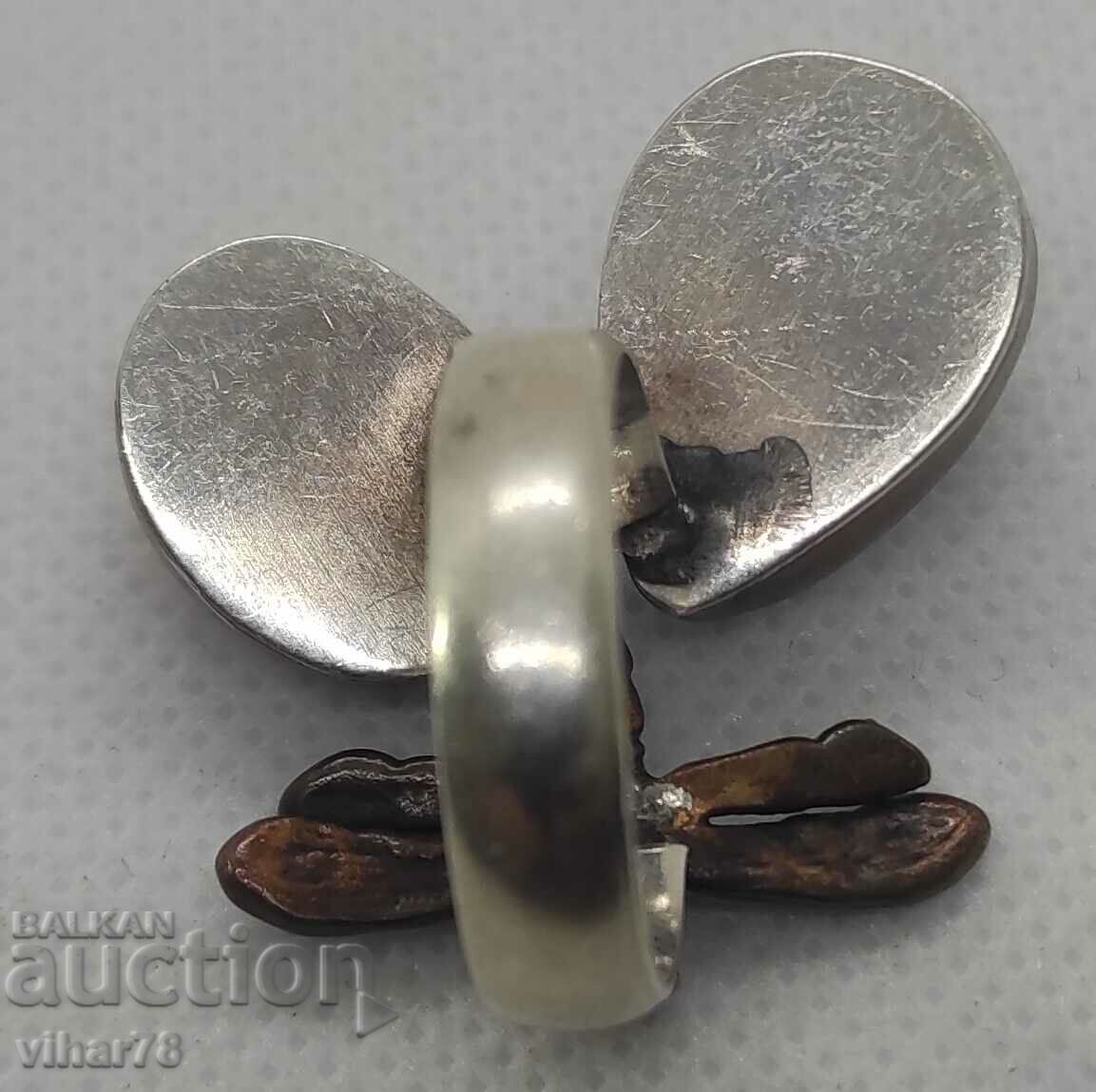 Ασημένιο δαχτυλίδι με πέτρες και μπρούτζο κοσμήματα - 6 Ασημένιο δαχτυλίδι με πέτρες και μπρούτζο κοσμήματα - 6