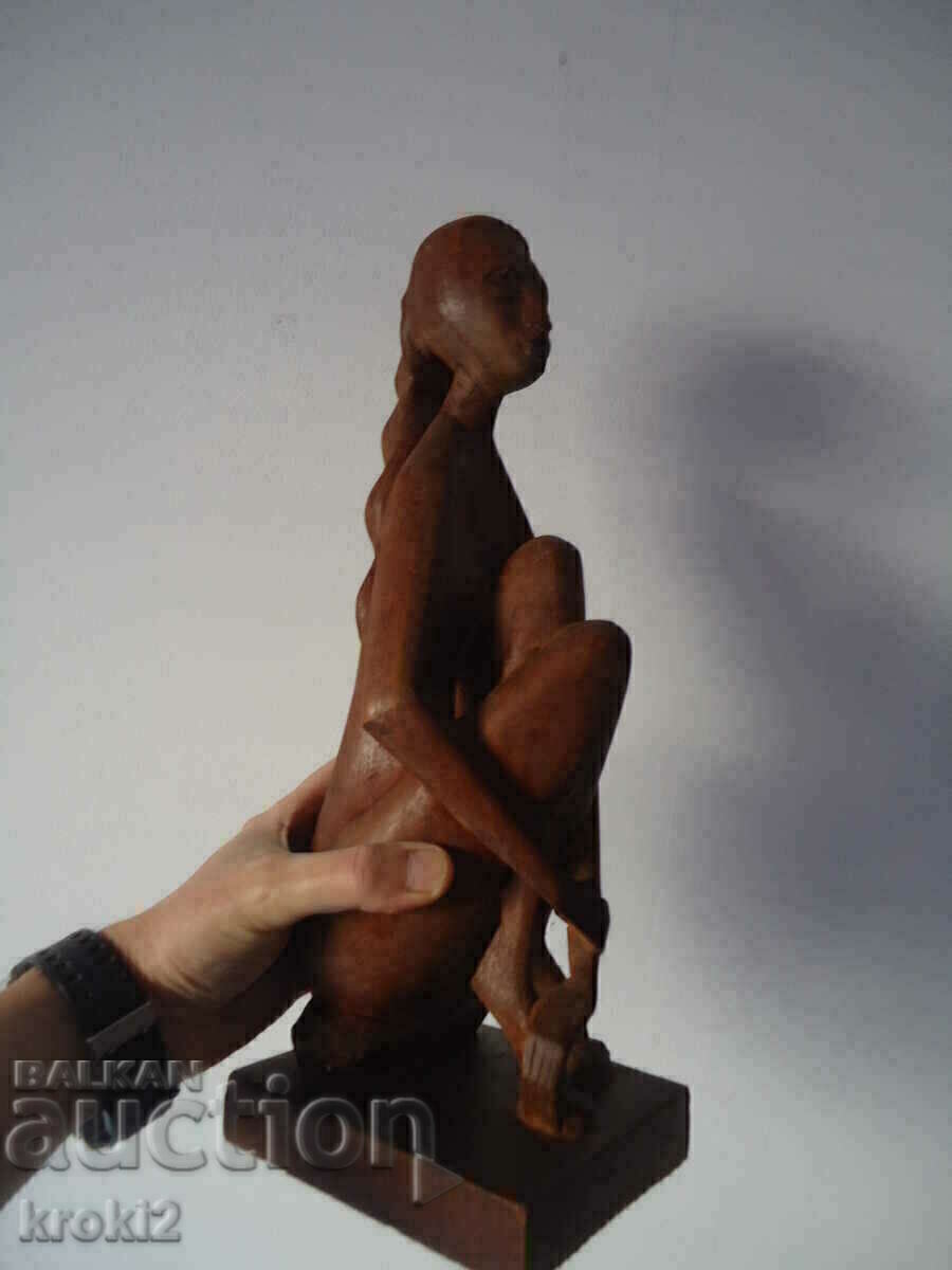 Παλιά ξύλινη φιγούρα αγαλματίδιο ξυλογλυπτική αφηρημένη ερωτική - 5 Παλιά ξύλινη φιγούρα αγαλματίδιο ξυλογλυπτική αφηρημένη ερωτική - 5