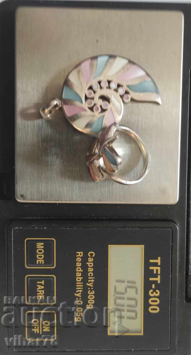 Delivery of Silver ring and pendant set Delivery of Silver ring and pendant set