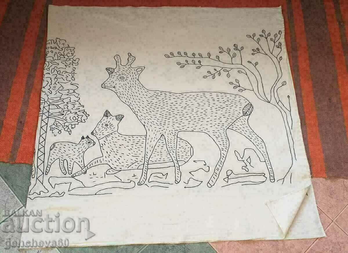 Delivery of Large rug, handmade embroidered tablecloth