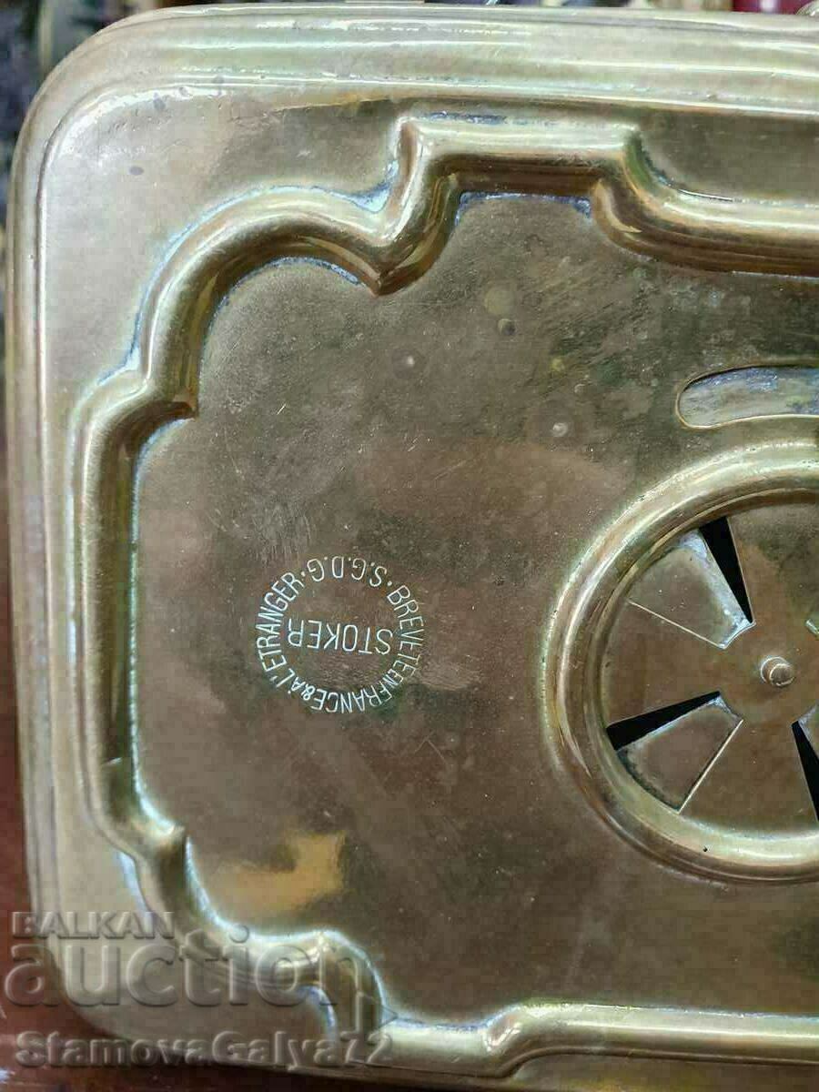 Auction  Antique French Brass Foot Warmer - Girodon&Sie