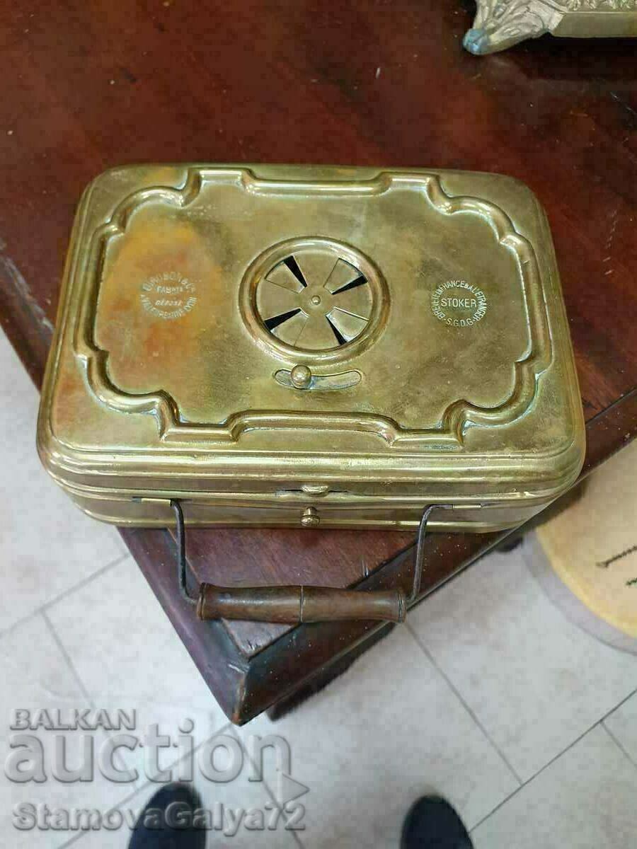 Antique French Brass Foot Warmer - Girodon&Sie - 6