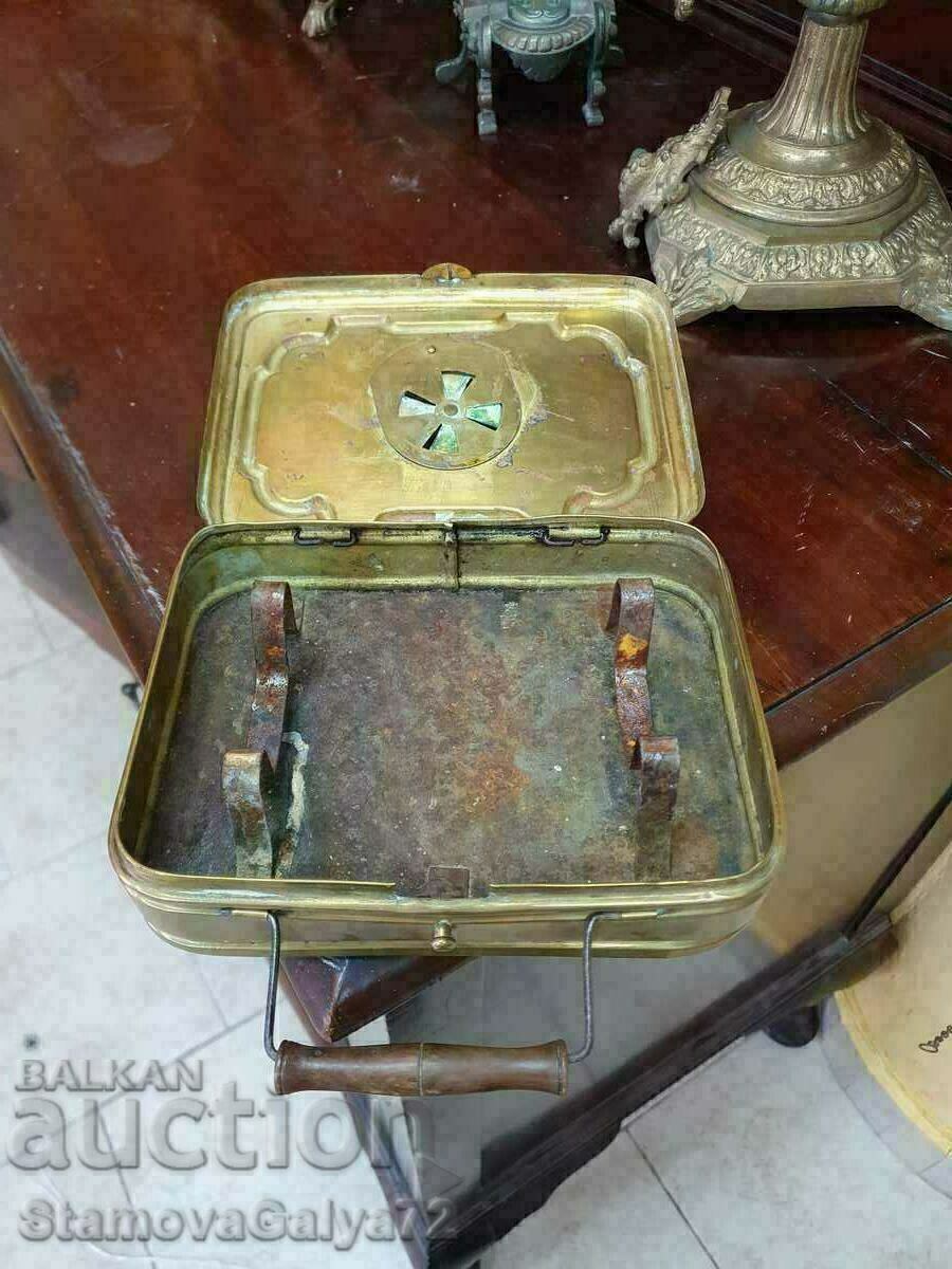 Antique French Brass Foot Warmer - Girodon&Sie - 7