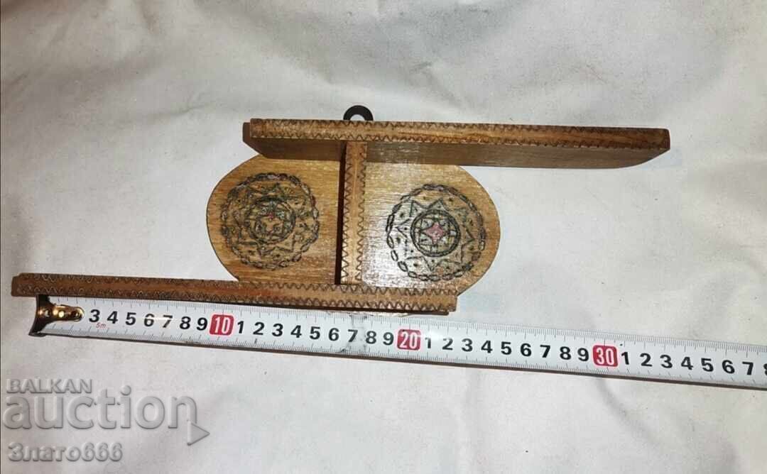 A small wooden shelf-decoration with price 7.00 BGN | € 3.58