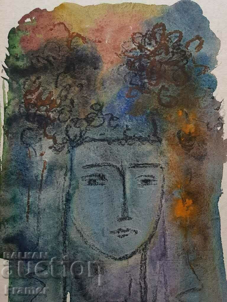 Доставка на Златка Дъбова 1927-1997 Уникален АКВАРЕЛ Българка Лазарка 1 Доставка на Златка Дъбова 1927-1997 Уникален АКВАРЕЛ Българка Лазарка 1