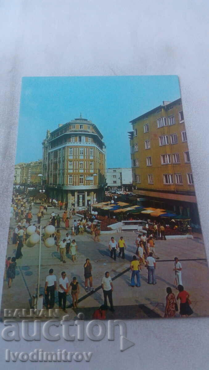 Carte poștală Centrul orașului Varna 1983