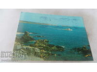 Carte poștală Sozopol The Rocks cu una dintre insule 1982