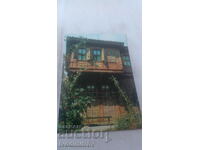 Пощенска картичка Созопол Стара къща 1986