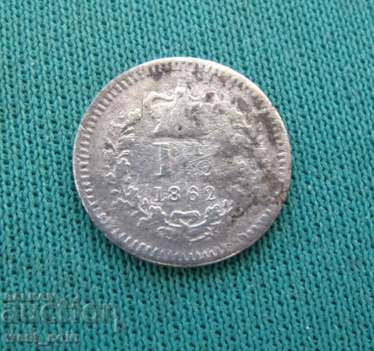 Anglia 1½ penny 1862