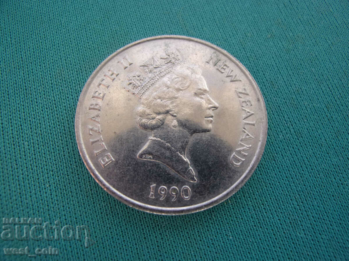 Нова Зеландия  20  Цента  1990 с цена € 2.56 | 5.01 лв.