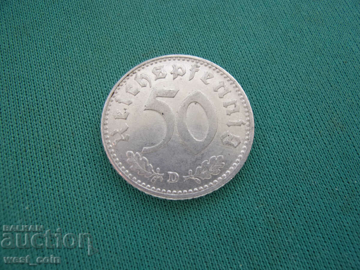 Германия III Paйх 50 Пфенниг 1942 D с цена € 18.41 | 36.01 лв. Германия III Paйх 50 Пфенниг 1942 D с цена € 18.41 | 36.01 лв.