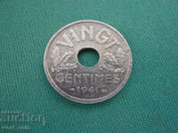 France 20 Centimes 1941 Vichy